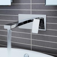 GRADE A1 - Wall Mounted Basin Mono Tap - Cube