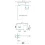 GRADE A1 - Wall Mounted Basin Mono Tap - Cube