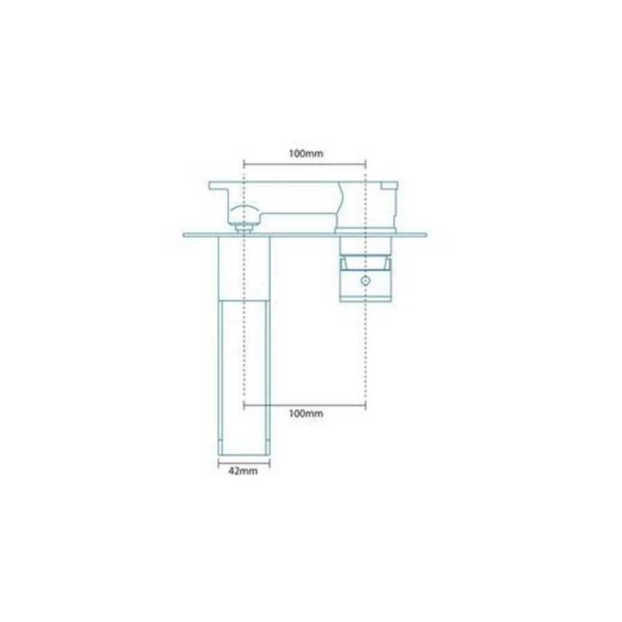 GRADE A1 - Waterfall Wall Mounted Basin Mono - Tabor Range