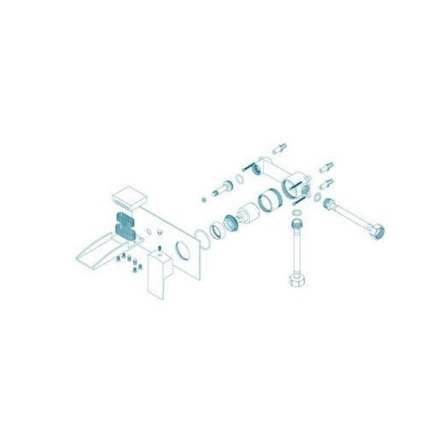 GRADE A1 - Waterfall Wall Mounted Basin Mono - Tabor Range