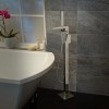 Chrome Waterfall Freestanding Bath Shower Mixer Tap - Tabor