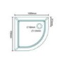 Ultralite 1000 x 1000 Quadrant Shower Tray