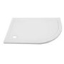 GRADE A1 - Offset Quadrant Right Hand Low Profile Shower Tray 900 x 760mm - Ultralite