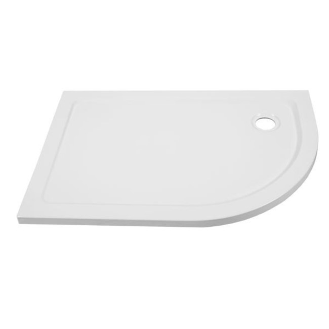 Offset Quadrant Right Hand Low Profile Shower Tray 1200 x 800mm - Ultralite