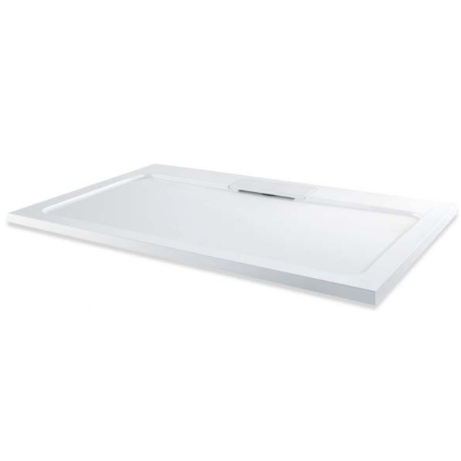 1000 x 800mm Low Profile Rectangular Stone Resin Shower Tray - Expressions