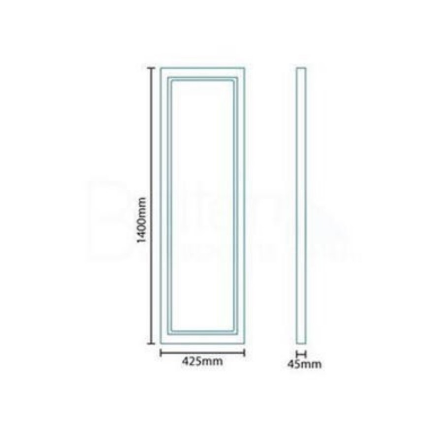 Illuminated LED Mirror 420 x 1400 - Zeus Range