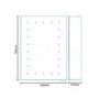 Roma Illuminated LED Mirrored Cabinet 700(H) 500(W) 150(D)