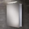 500mm Wall Hung Mirrored Cabinet - Illuminated LED Bathroom Storage - Galaxy Range