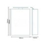 500mm Wall Hung Mirrored Cabinet - Illuminated LED Bathroom Storage - Galaxy Range