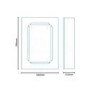 700mm Wall Hung Mirrored Cabinet - Illuminated LED Single Door - Bella Range