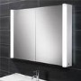 Arora Extended Double Door Illuminated LED Mirrored Cabinet 760H 1000W 150D