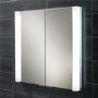 Arora Double Door Illuminated LED Mirrored Cabinet 760H 800W 155D
