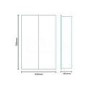 Sapphire Mirrored 2 Door Cabinet 700(H) 450(W) 145(D)