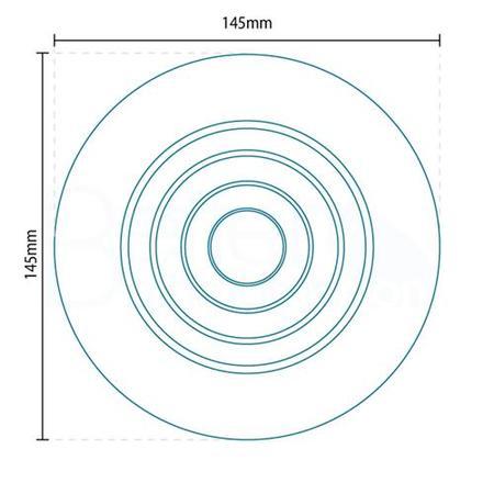 GRADE A1 - Cyclone Inline White Non-Illuminated Wet Room Fan
