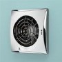 Hush Timer Humidity Chrome Fan 