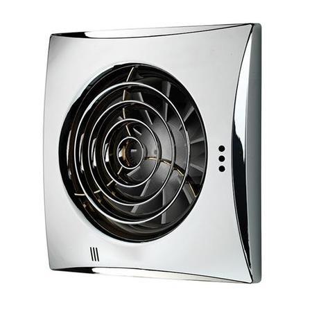 Hush Timer Humidity Chrome Fan 