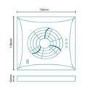 Hush Timer Humidity Chrome Fan 