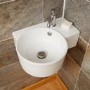 Strava Cloakroom Left Hand Wall Mounted Basin