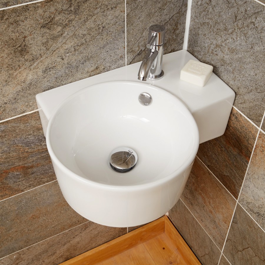 Strava Cloakroom Left Hand Wall Mounted Basin