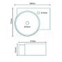 Strava Cloakroom Left Hand Wall Mounted Basin