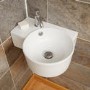 Strava Cloakroom Strava Right Hand Wall Mounted Basin