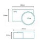 Strava Cloakroom Strava Right Hand Wall Mounted Basin