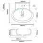Wall Hung Cloakroom Basin - Paolo Range