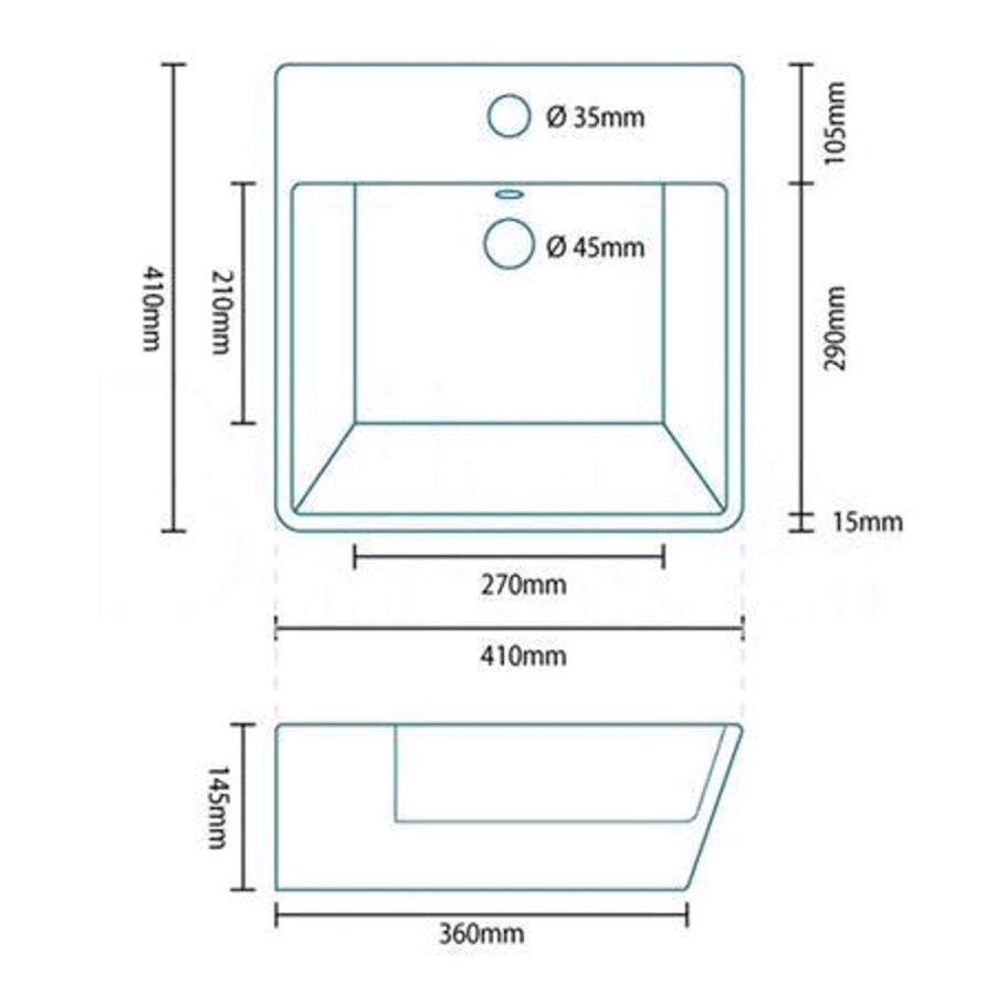 Classica 410mm Countertop Basin