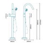Doriano Premium Freestanding Bath Shower Mixer
