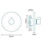 Premium Concealed Dual Control Shower Valve with Diverter - Doriano Range