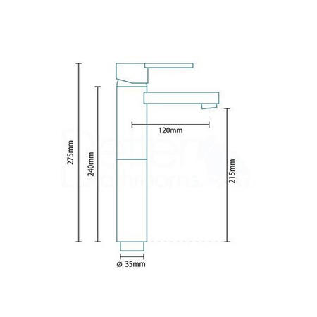 Annabella Premium Extended Basin Mixer Tap