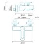 Annabella Wall Mounted Bath Shower Mixer Tap