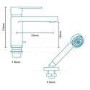 Picota Premium Deck Mounted Bath Shower Mixer