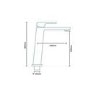 Premium Extended Basin Mixer Tap - Serrato Range