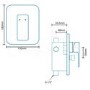 Premium Concealed Lever Shower Valve with Diverter - Serrato Range