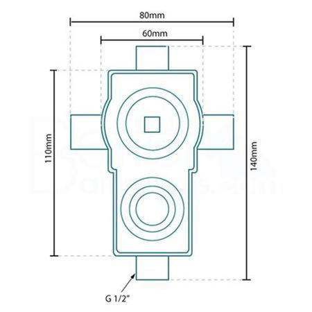 Premium Concealed Lever Shower Valve with Diverter - Serrato Range