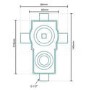 Premium Concealed Lever Shower Valve with Diverter - Serrato Range
