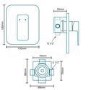 Serrato Premium Concealed Lever Shower Valve 