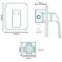 Premium Concealed Lever Shower Valve - Fabia Range