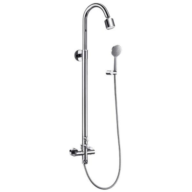 Premium Rigid Riser Shower Rail Kit with Dual Valve Leiro Range Better Bathrooms
