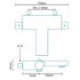 Montroc Premium Wall Mounted Thermostatic Bath Shower Mixer 