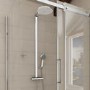 Montroc Premium Rigid Riser Shower Rail Kit with Dual Valve 