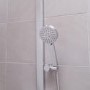 Montroc Premium Rigid Riser Shower Rail Kit with Dual Valve 