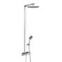 Montroc Premium Rigid Riser Shower Rail Kit with Dual Valve 
