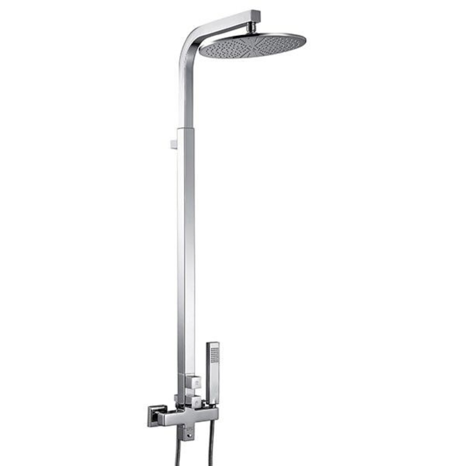 Dual Shower Riser Rails Centry Rigid Riser Shower Rail Kit with Dual Valve - Better Bathrooms