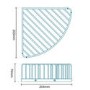 Amore Premium One Shelf Corner Basket