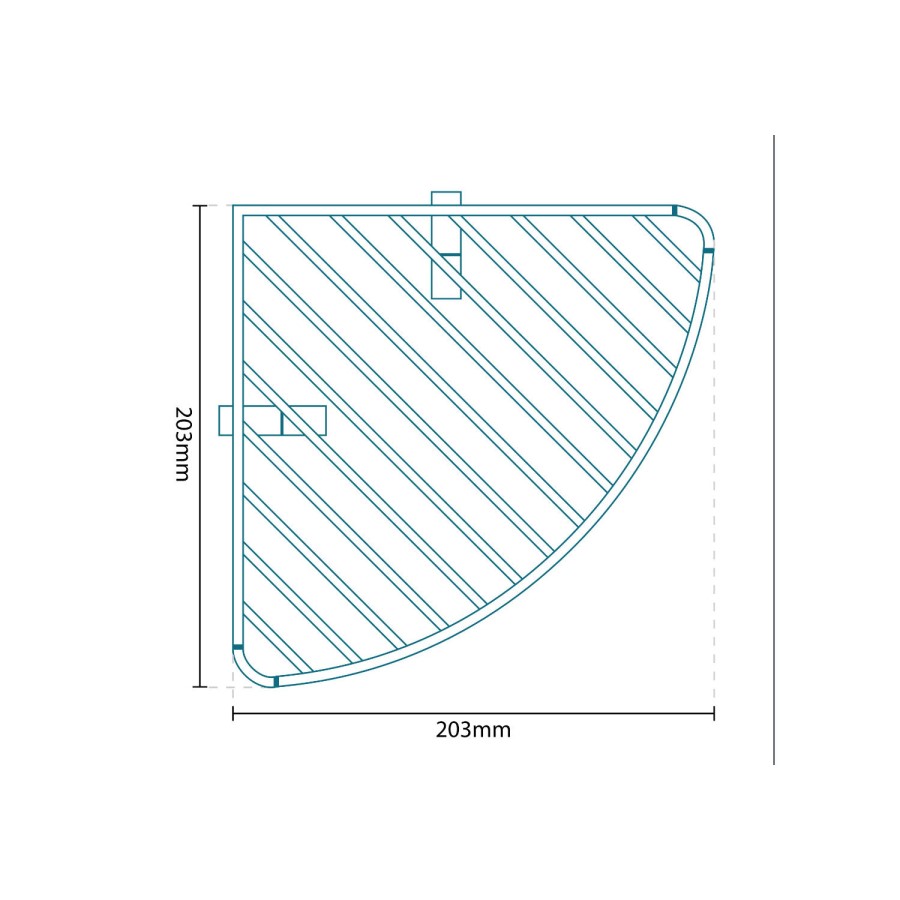 Amore Premium Two Shelf Corner Basket