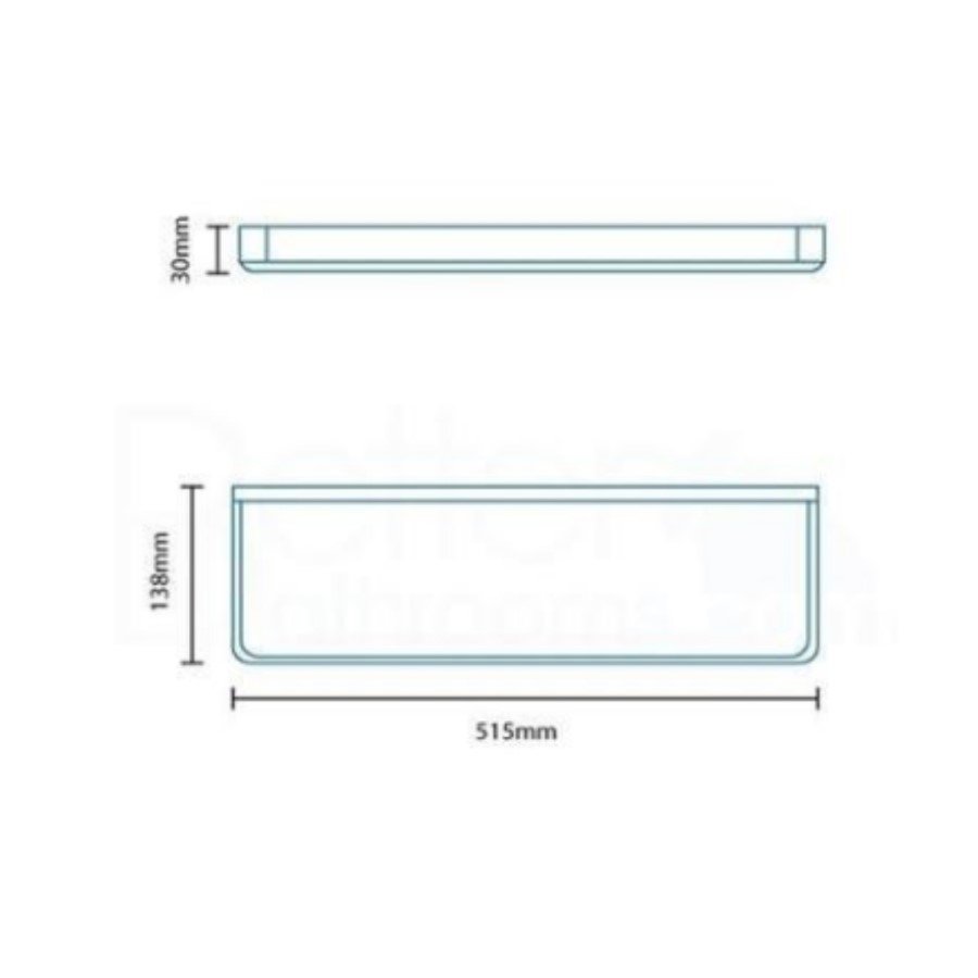 Avant Glass Bathroom Storage Shelf