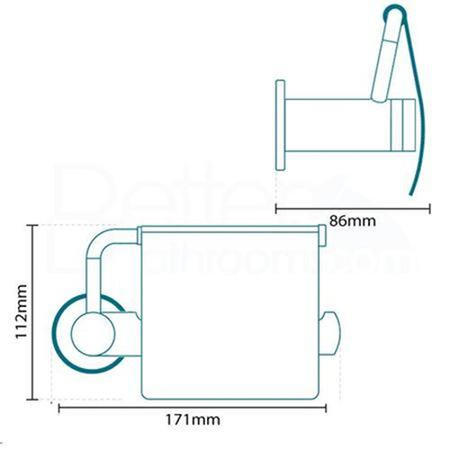 Riverno Premium Toilet Paper Holder With Lid  