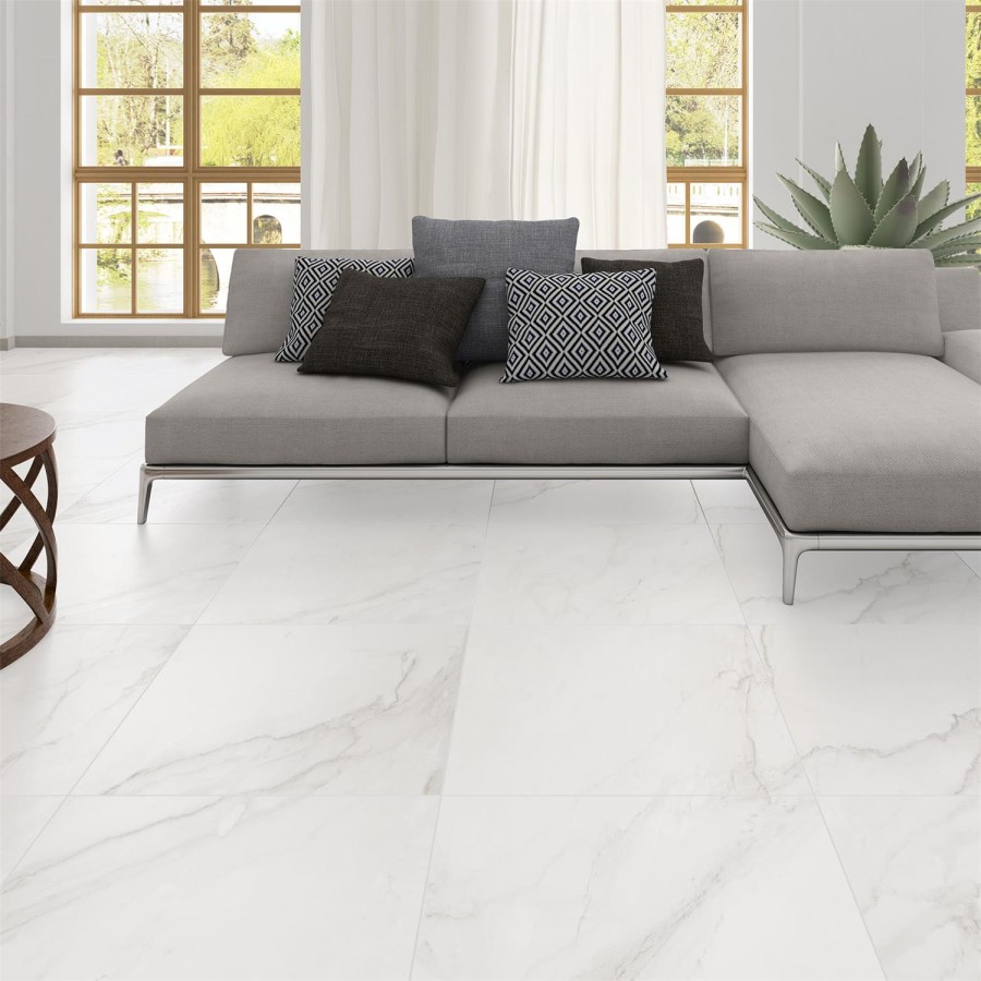 Oporto Carrara Glazed Porcelain Wall/Floor Tile